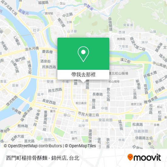 西門町楊排骨酥麵 - 錦州店地圖
