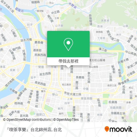 『喫茶享樂』台北錦州店地圖