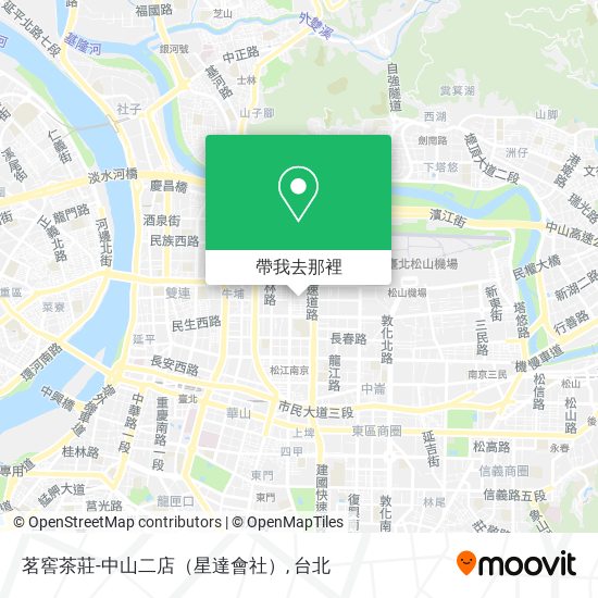 茗窖茶莊-中山二店（星達會社）地圖