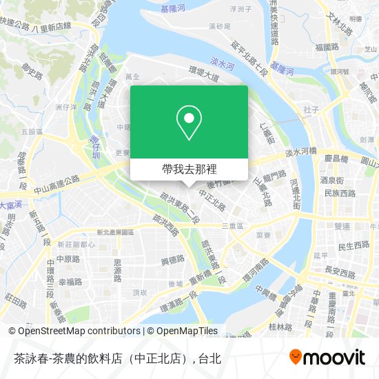 茶詠春-茶農的飲料店（中正北店）地圖