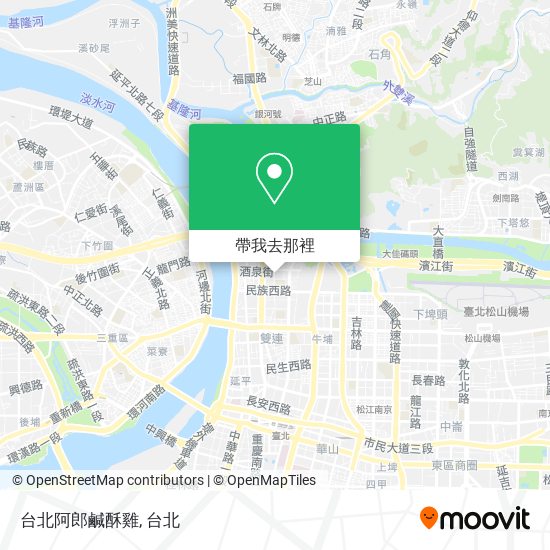 台北阿郎鹹酥雞地圖