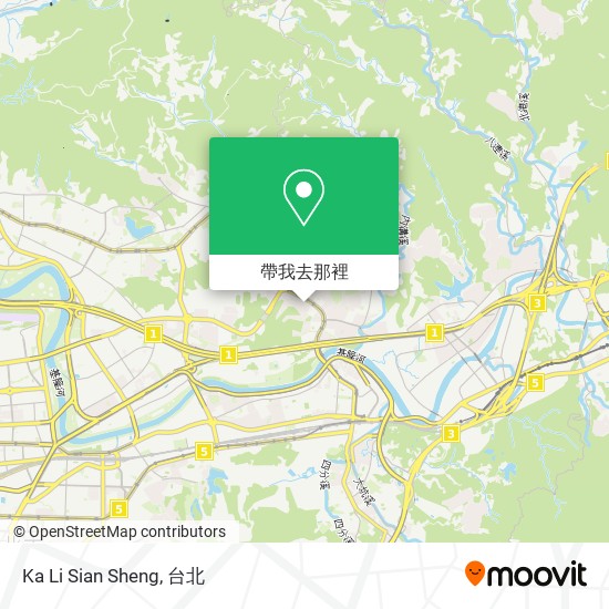 Ka Li Sian Sheng地圖