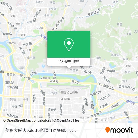美福大飯店palette彩匯自助餐廳地圖