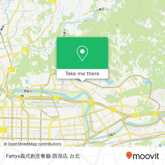 Fattys義式創意餐廳-西湖店, 臺北市內湖區瑞光路583巷地圖