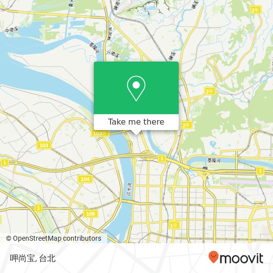 呷尚宝, 臺北市士林區延平北路五段221號地圖