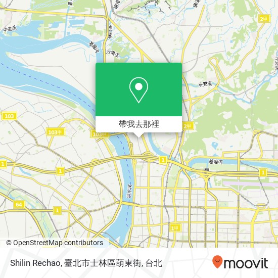 Shilin Rechao, 臺北市士林區葫東街地圖