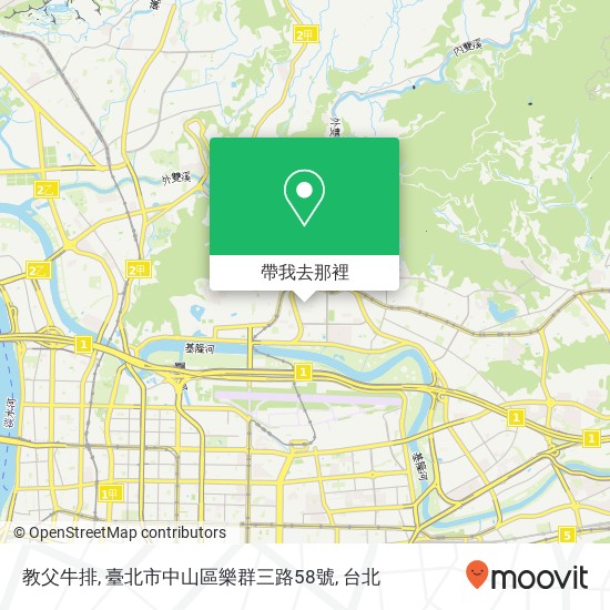 教父牛排, 臺北市中山區樂群三路58號地圖