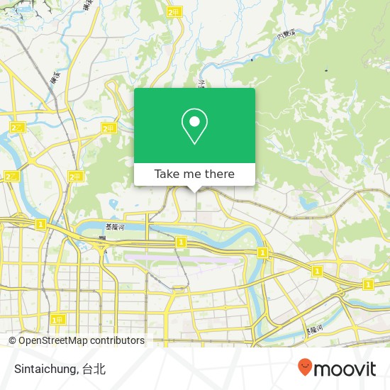 Sintaichung, 臺北市中山區敬業三路11-1號地圖
