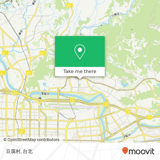 豆腐村, 臺北市中山區地圖