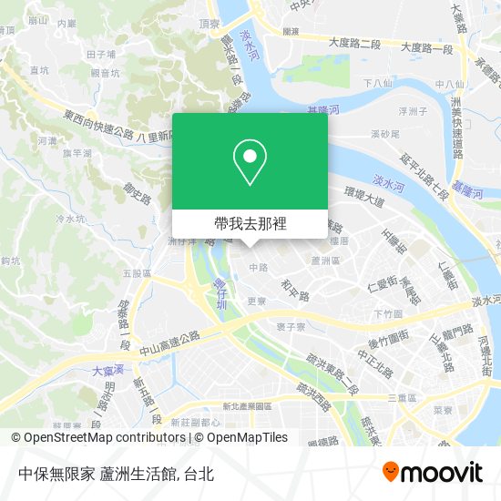 中保無限家 蘆洲生活館地圖