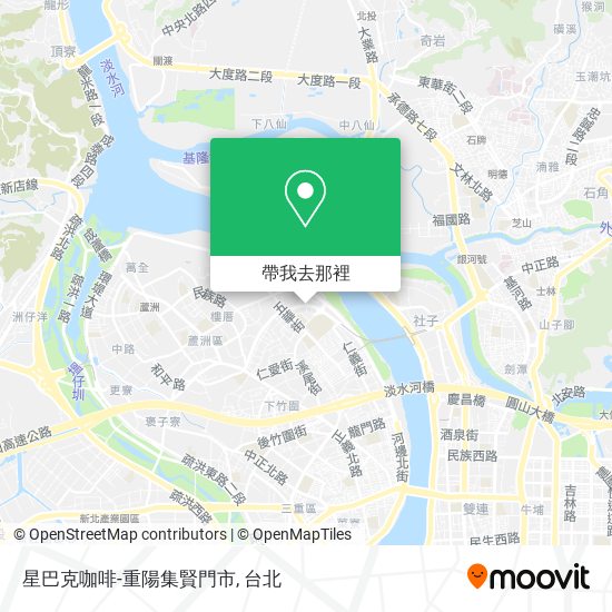 星巴克咖啡-重陽集賢門市地圖