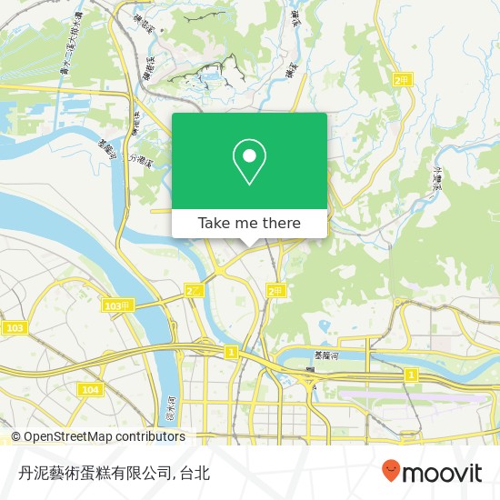丹泥藝術蛋糕有限公司, 臺北市士林區中正路334號地圖
