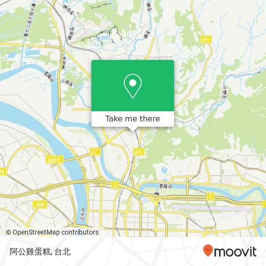 阿公雞蛋糕, 臺北市士林區文林路地圖