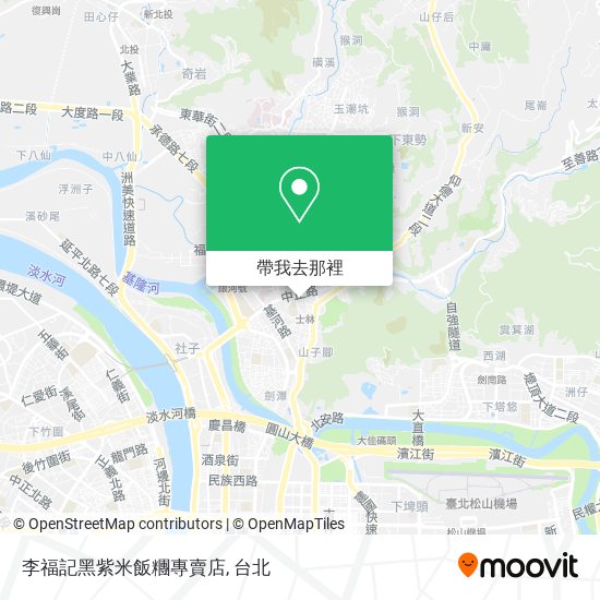 李福記黑紫米飯糰專賣店地圖