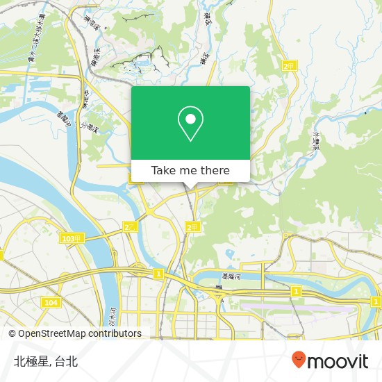 北極星, 臺北市士林區中正路地圖