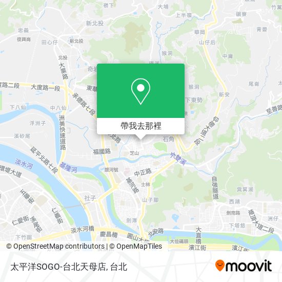 太平洋SOGO-台北天母店地圖