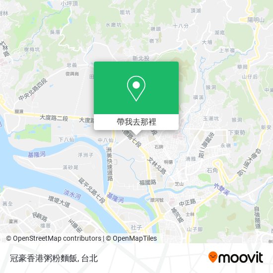 冠豪香港粥粉麵飯地圖