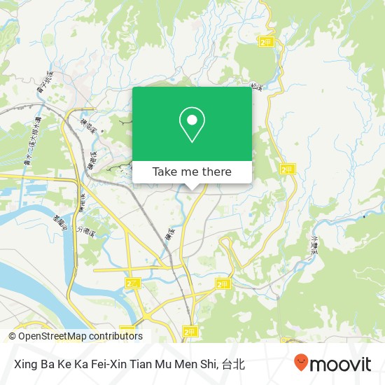 Xing Ba Ke Ka Fei-Xin Tian Mu Men Shi, 臺北市士林區天母西路33號地圖