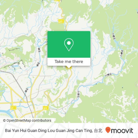 Bai Yun Hui Guan Ding Lou Guan Jing Can Ting, 臺北市士林區仰德大道三段125巷2號地圖