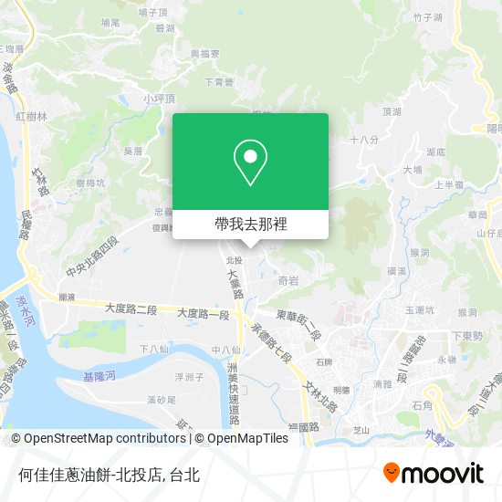 何佳佳蔥油餅-北投店地圖