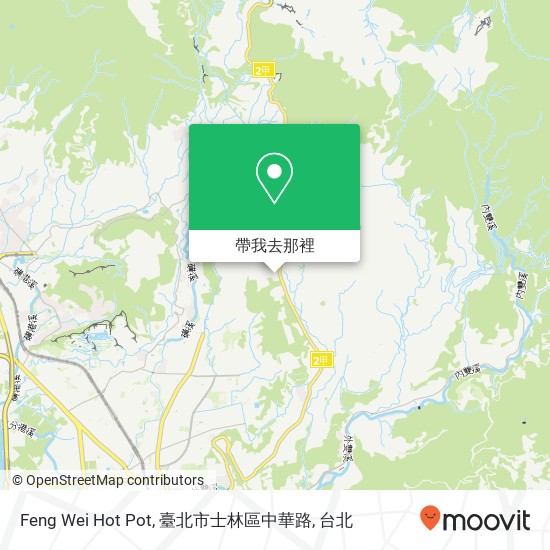 Feng Wei Hot Pot, 臺北市士林區中華路地圖