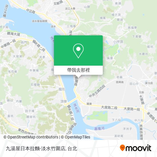 九湯屋日本拉麵-淡水竹圍店地圖
