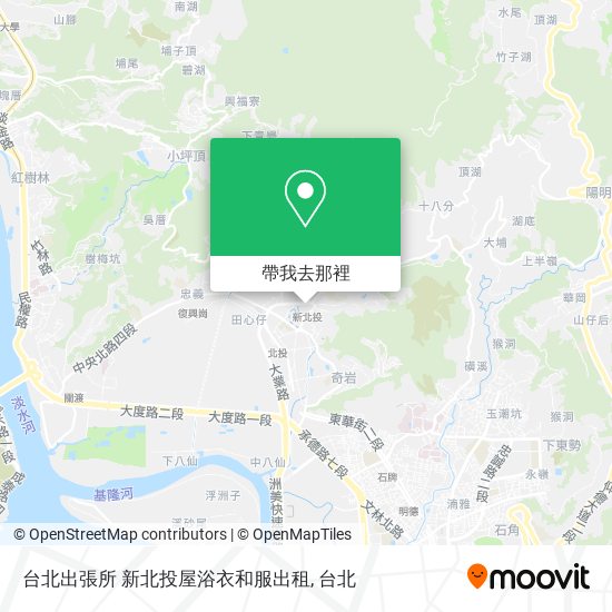 台北出張所 新北投屋浴衣和服出租地圖