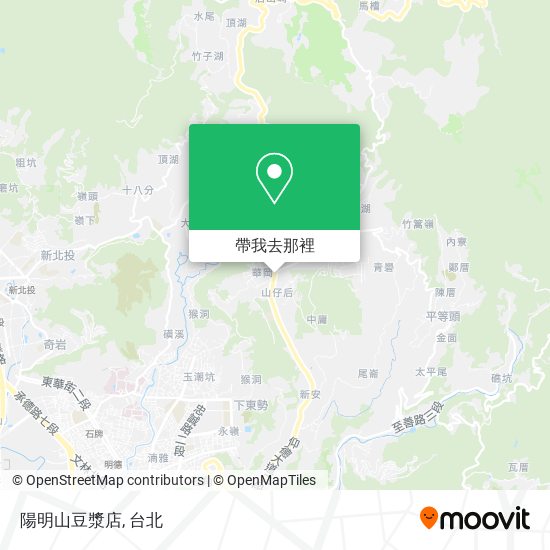 陽明山豆漿店地圖