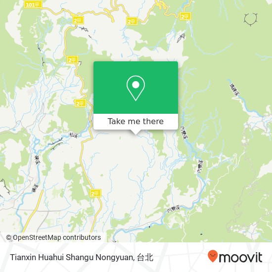 Tianxin Huahui Shangu Nongyuan, 臺北市士林區菁山路151號地圖