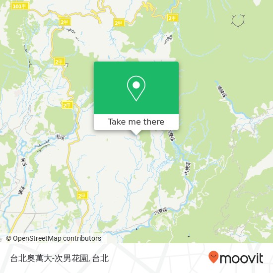 台北奧萬大-次男花園, 臺北市士林區菁山路地圖