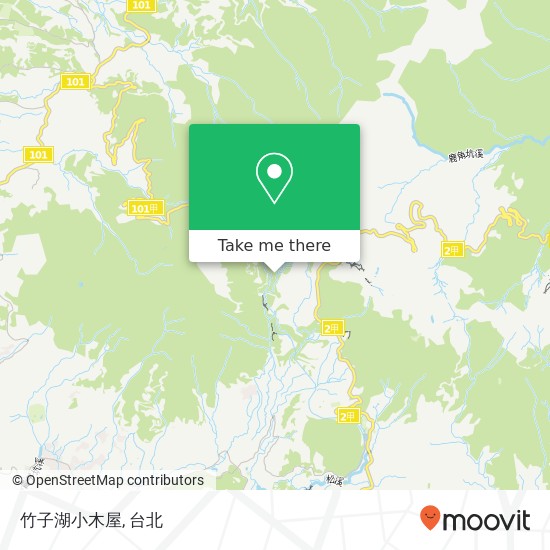 竹子湖小木屋, 臺北市北投區竹子湖路地圖