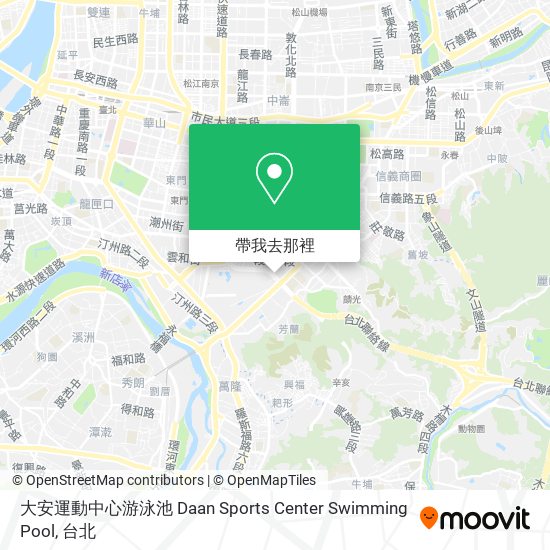 大安運動中心游泳池 Daan Sports Center Swimming Pool地圖