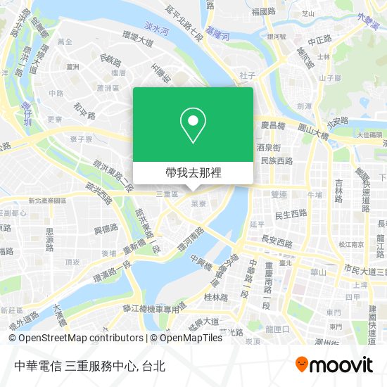 中華電信 三重服務中心地圖