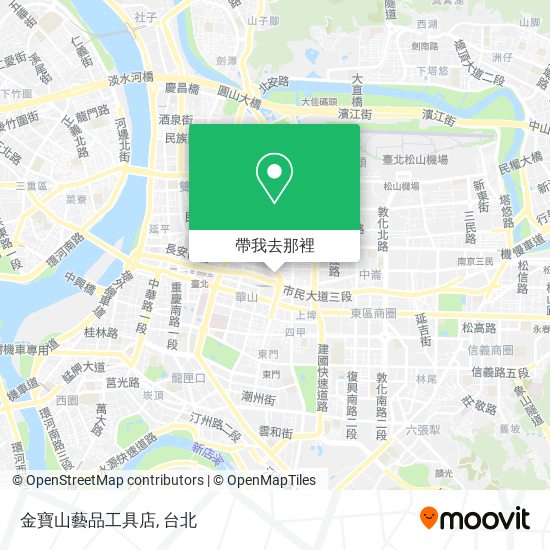 金寶山藝品工具店地圖