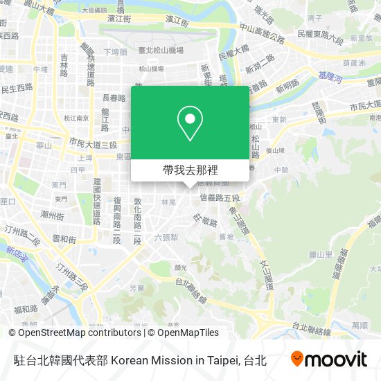 駐台北韓國代表部 Korean Mission in Taipei地圖