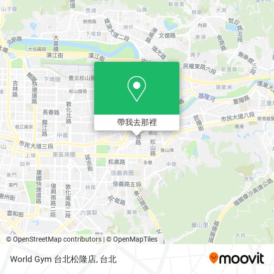 World Gym 台北松隆店地圖