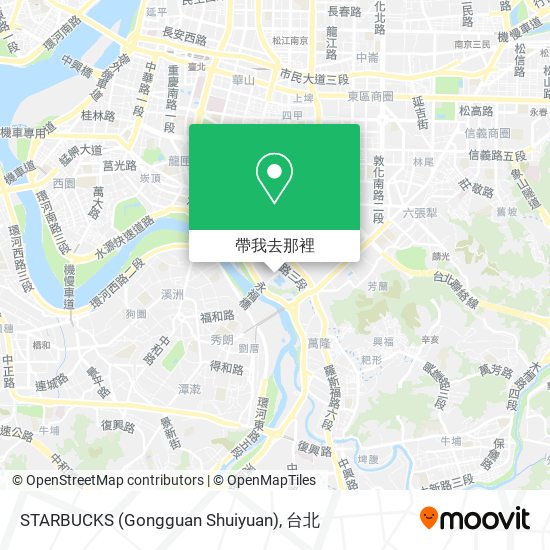 STARBUCKS (Gongguan Shuiyuan)地圖