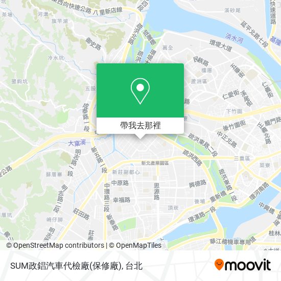 SUM政錩汽車代檢廠(保修廠)地圖