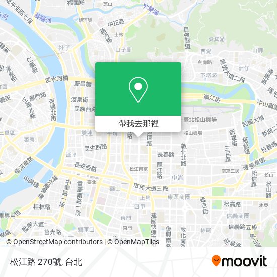 松江路 270號地圖