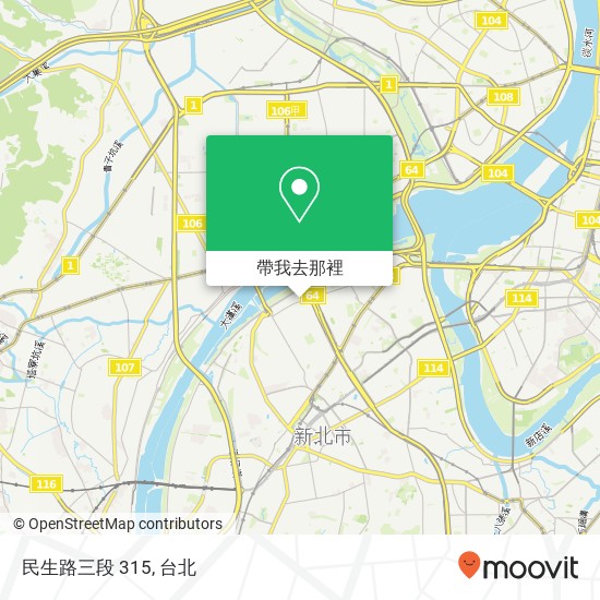 民生路三段 315地圖