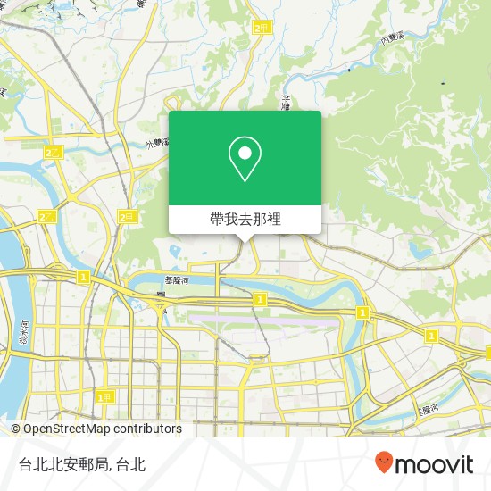 台北北安郵局地圖