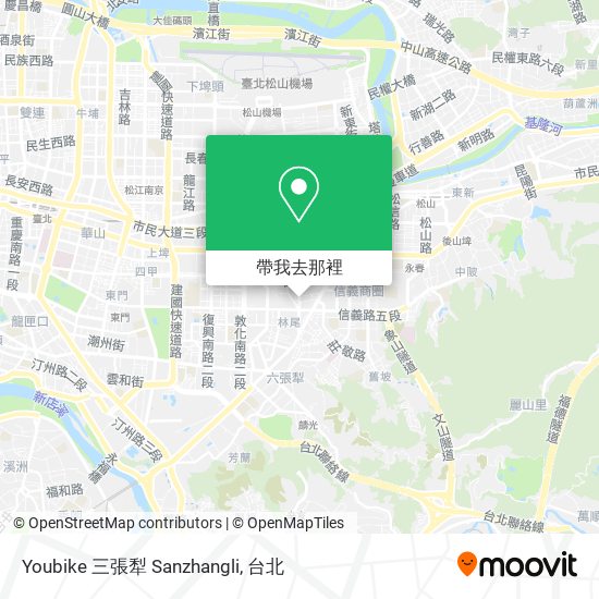 Youbike 三張犁 Sanzhangli地圖