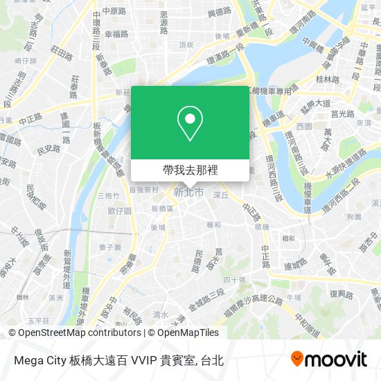 Mega City 板橋大遠百 VVIP 貴賓室地圖