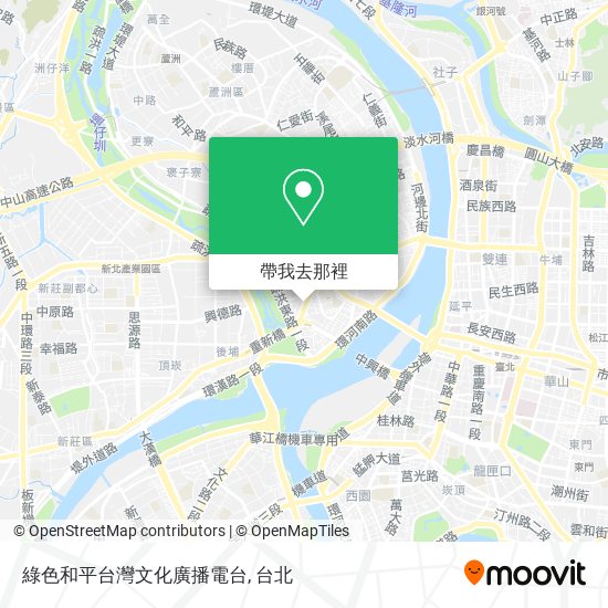 綠色和平台灣文化廣播電台地圖