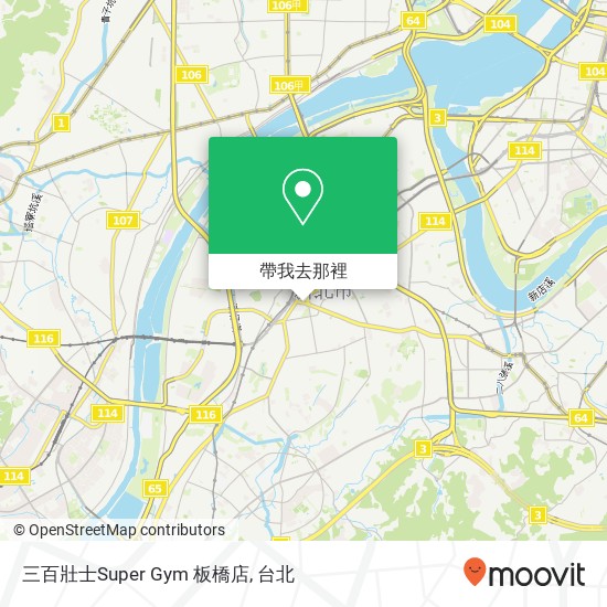 三百壯士Super Gym 板橋店地圖