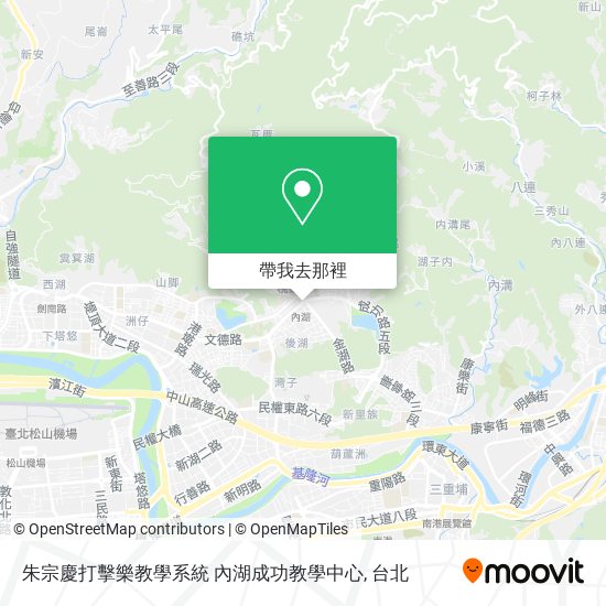 朱宗慶打擊樂教學系統 內湖成功教學中心地圖