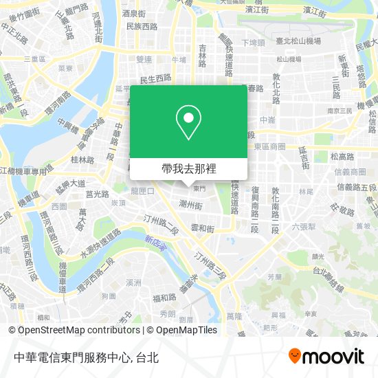 中華電信東門服務中心地圖