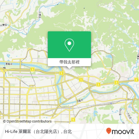 Hi-Life 萊爾富（台北陽光店）地圖