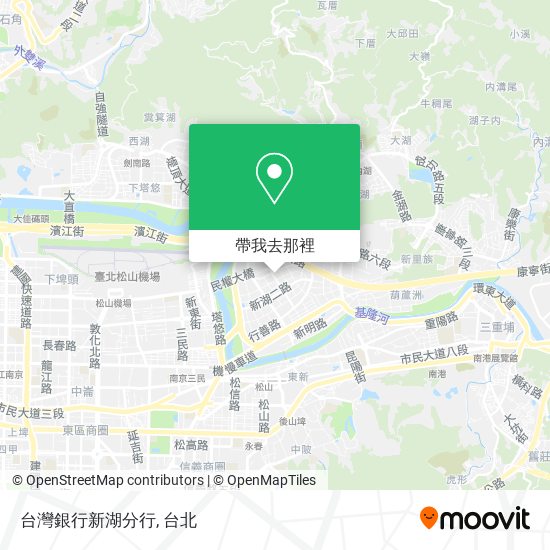 台灣銀行新湖分行地圖