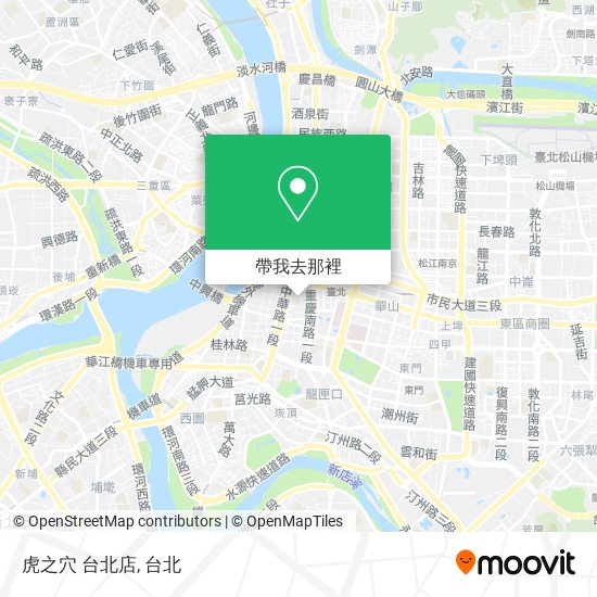 虎之穴 台北店地圖